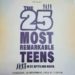 YOUTH DEPARTMENT’S WORK HIGHLIGHTED AT 25 MOST REMARKABLE TEENS AWARDS