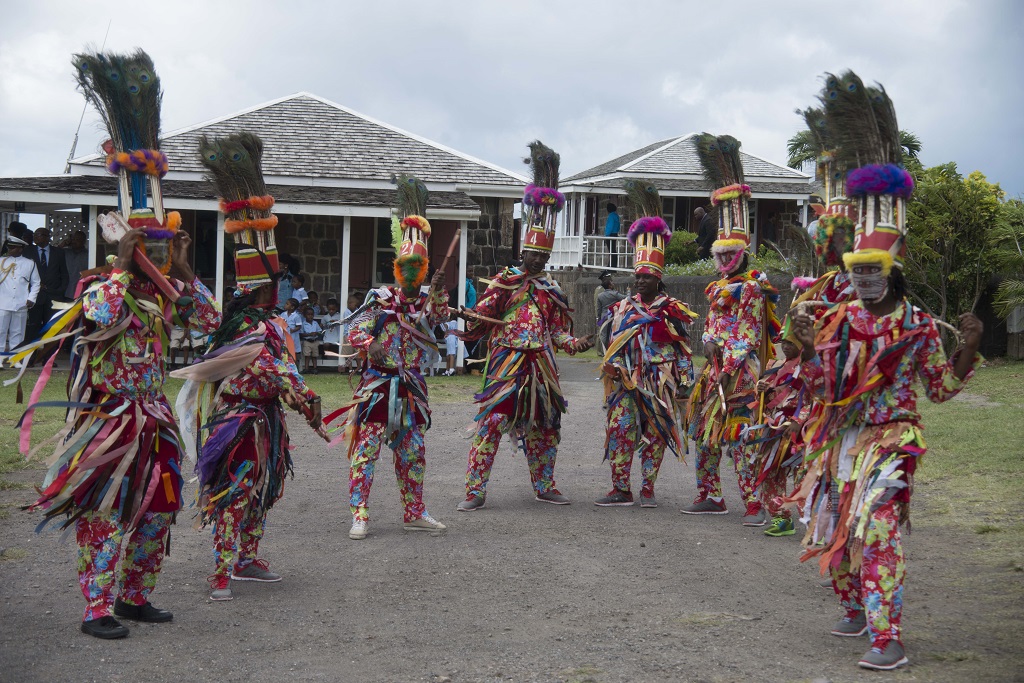 YOUNG PEOPLE THRILL PRINCE HARRY WITH CULTURAL PERFORMANCES AT BRIMSTONE HILL FORTRESS NATIONAL PARK