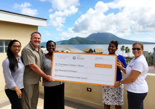 PARK HYATT ST. KITTS CHRISTOPHE HARBOUR AWARDS COMMUNITY GRANT TO ST. CHRISTOPHER CHILDREN’S HOME