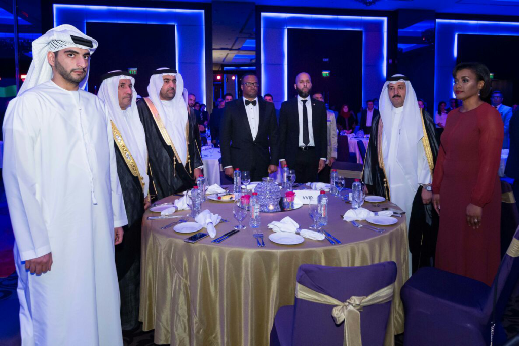 L-R: Ahmed Almulla, H.E Abdulrahman  Ghanem Almutaiwee, H.E. Dr. Rashid Ahmed Mohammed Al Fahed , Minister Mark Brantley, CG Justin Hawley, Deyab Rashidi Consul General -Kuwait, and Deputy CG Mrs. Elsa Wilkin-Armbrister