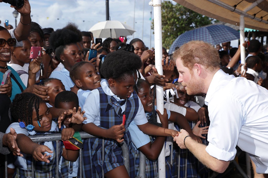 ROYAL TURTLES! PRINCE HARRY RELEASES BABY TURTLES INTO OCEAN AS PART OF LOCAL CONSERVATION PROJECT AT LOVERS BEACH, NEVIS