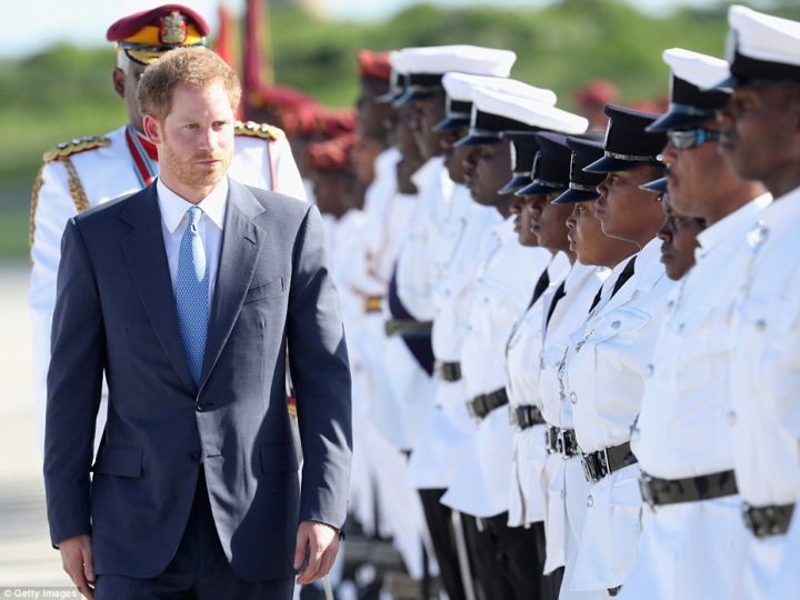 PRINCE HARRY BEGINS WHILRWIND ROYAL TOUR OF SEVERAL CARIBBEAN COUNTRIES ON BEHALF OF HER MAJESTY QUEEN ELIZABETH II