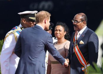 PRINCE HARRY BEGINS WHILRWIND ROYAL TOUR OF SEVERAL CARIBBEAN COUNTRIES ON BEHALF OF HER MAJESTY QUEEN ELIZABETH II