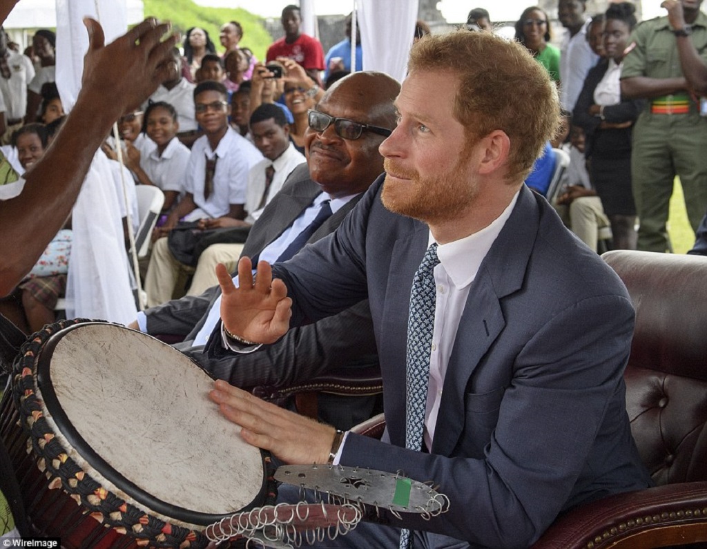 ROYAL TURTLES! PRINCE HARRY RELEASES BABY TURTLES INTO OCEAN AS PART OF LOCAL CONSERVATION PROJECT AT LOVERS BEACH, NEVIS