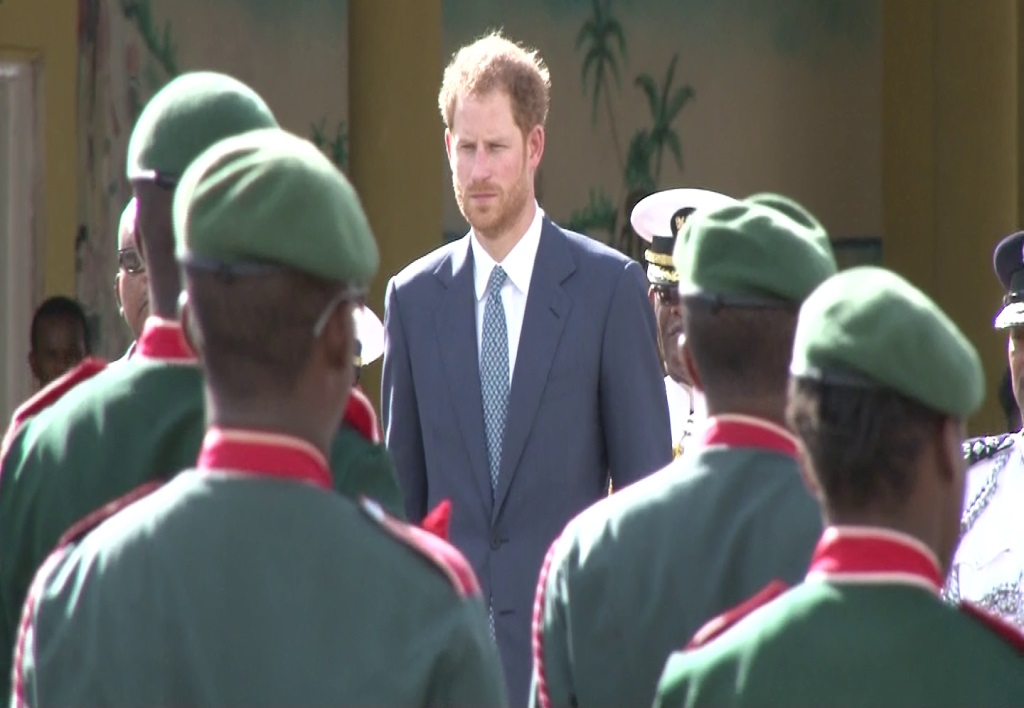 PRINCE HARRY RECEIVES WARM WELCOME TO ST. KITTS AND NEVIS