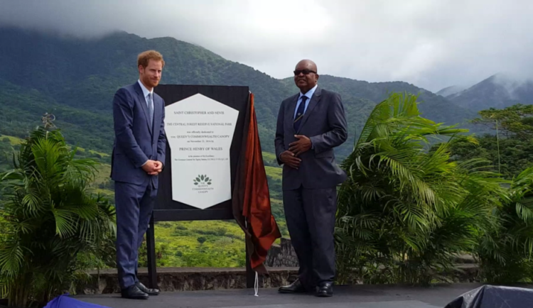 PRINCE HARRY INTERACTS WITH YOUTH AND UNVEILS PLAQUE FOR QUEEN’S COMMONWEALTH CANOPY