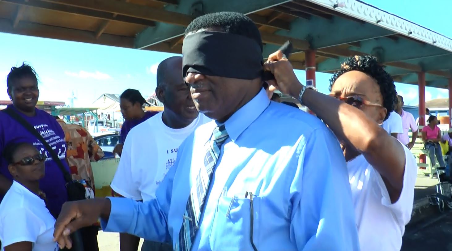 MINISTER HAMILTON MOVED BY ENACTING EXPERIENCE OF A DISABLED PERSON