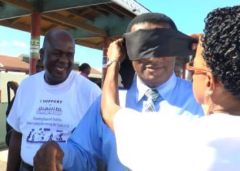 MINISTER HAMILTON MOVED BY ENACTING EXPERIENCE OF A DISABLED PERSON