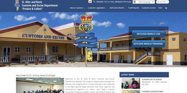 CUSTOMS AND EXCISE DEPARTMENT LAUNCHES NEW WEBSITE