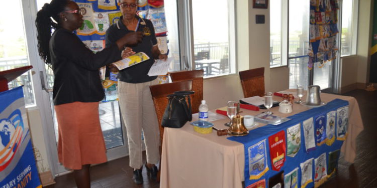 NEMA PRESENTS TO ROTARIANS
