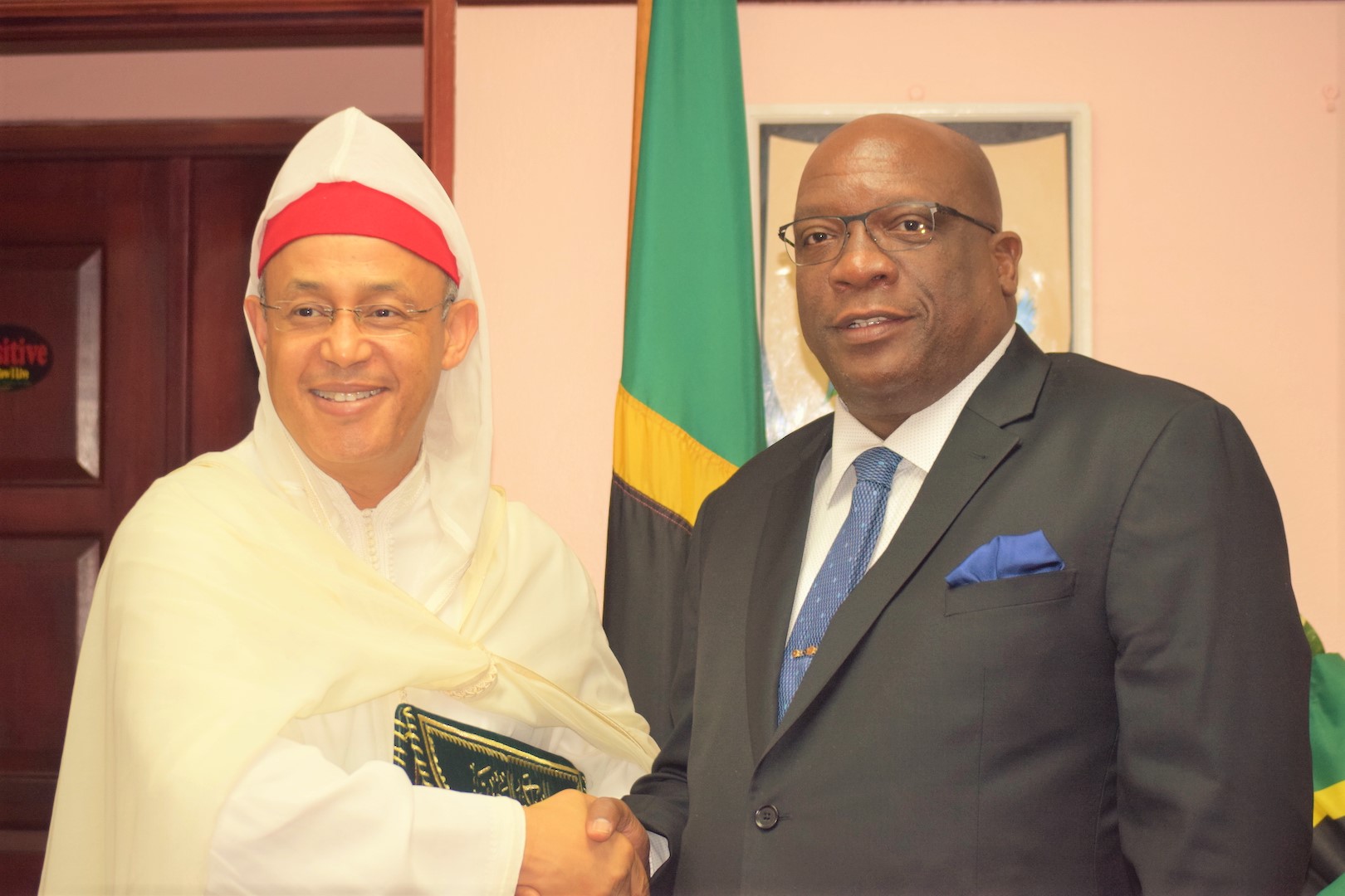 AMBASSADOR OF THE KINGDOM OF MOROCCO TO ST. KITTS AND NEVIS PRESENTS CREDENTIALS TO HIS EXCELLENCY THE GOVERNOR GENERAL, PAYS COURTESY CALLS ON PRIME MINISTER HARRIS AND FOREIGN MINISTER BRANTLEY