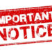 Bulletin Board Notice