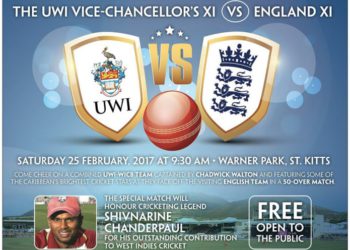 THE UWI VICE CHANCELLOR’S XI VS ENGLAND XI IN HONOUR OF FORMER WEST INDIES CRICKETER CHANDERPAUL
