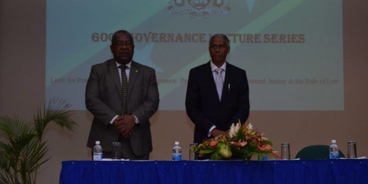 JUSTICE ADRIAN SAUNDERS OFFERS ANSWERS ON WHAT THE RULE OF LAW IS