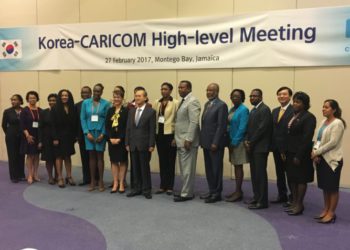 ST KITTS AND NEVIS REPRESENTED AT FIRST HIGH-LEVEL MEETING OF  CARICOM-KOREA OFFICIALS