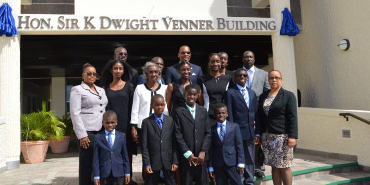 SIR DWIGHT VENNER IMMORTALIZED IN THE HISTORY OF ECCB WITH NAMING OF BUILDING IN HIS HONOUR