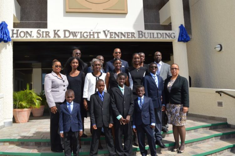 SIR DWIGHT VENNER IMMORTALIZED IN THE HISTORY OF ECCB WITH NAMING OF BUILDING IN HIS HONOUR