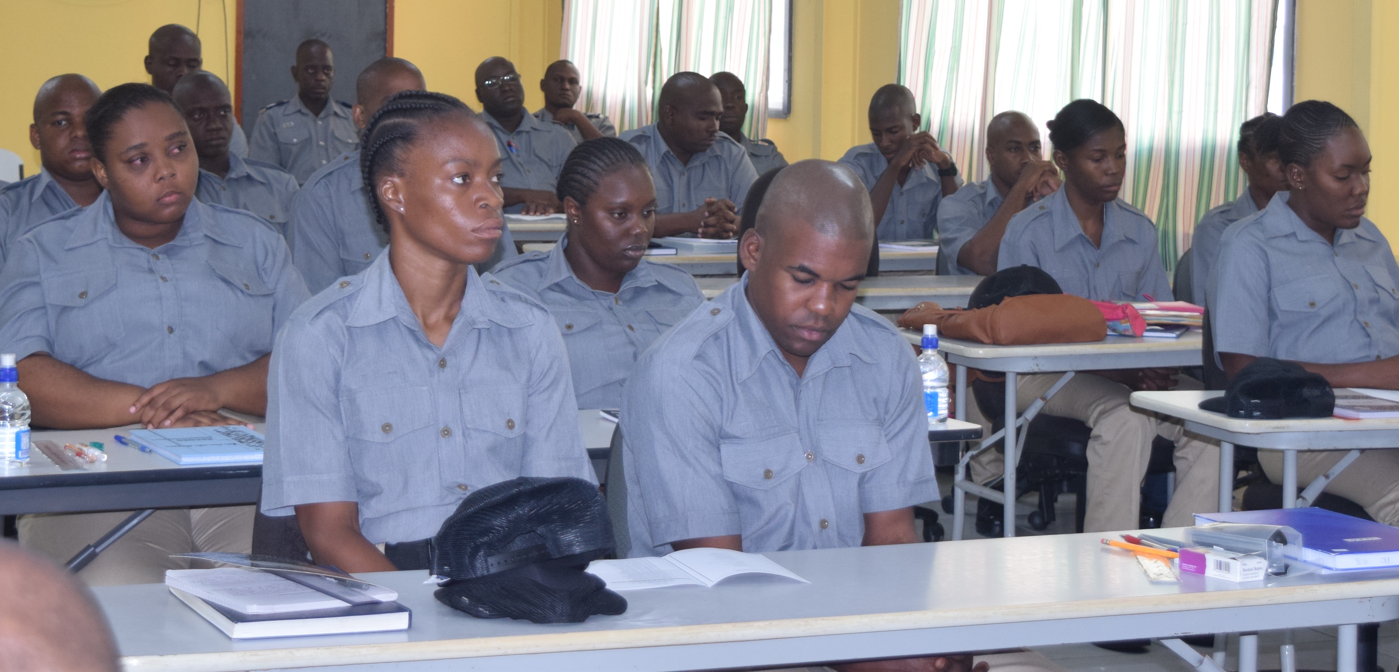 Members of Police Training Class 41 currently in session