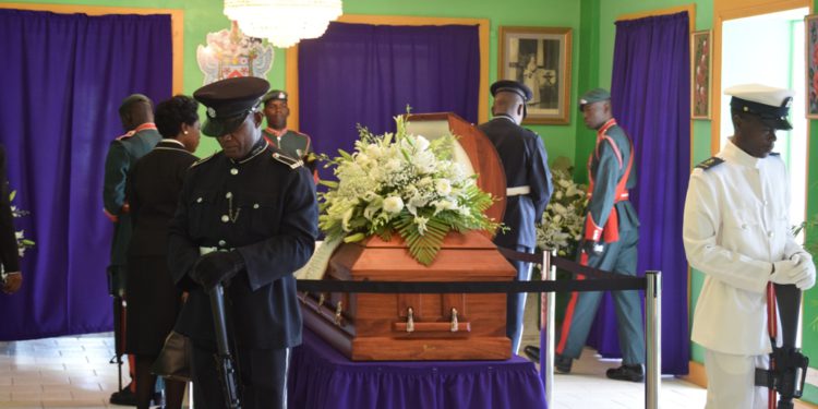 PM HARRIS HONOURS CONTRIBUTION AND MEMORY OF THE LATE GOVERNOR GENERAL, SIR CUTHBERT SEBASTIAN