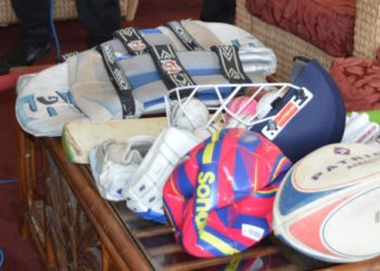 SPORTS DEPARTMENT ACCEPTS SPORTS GEAR FROM DUNNINGTON CRICKET CLUB