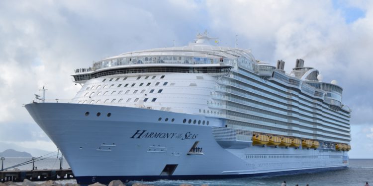 WORLD’S LARGEST CRUISE SHIP, HARMONY OF THE SEAS, MAKES INAUGURAL CALL ON  ST. KITTS