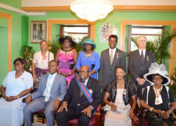 EIGHT NATIONALS AWARDED AT GOVERNMENT HOUSE FOR CONTRIBUTIONS TO NATION BUILDING