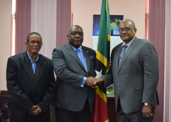 NATIONAL SECURITY ADVISOR-DESIGNATE MEETS WITH PM HARRIS; PLEDGES TO DO ALL HE CAN TO HELP CURB CRIME IN ST. KITTS AND NEVIS