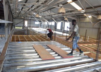 NEW COAST GUARD BASE TAKING SHAPE; OFFICERS MORALE SOAR