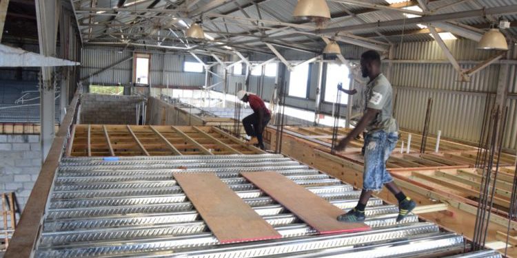 NEW COAST GUARD BASE TAKING SHAPE; OFFICERS MORALE SOAR