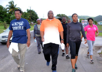 PM HARRIS CONTINUES TO PROMOTE HEALTHY LIFESTYLES THROUGH HIS MONTHLY HEALTH WALKS