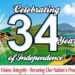 INDEPENDENCE 34 OFFICAL CALENDAR OF ACTIVITIES LAUNCHED
