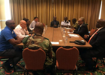 PM HARRIS AND NATIONAL SECURITY ADVISOR MEET WITH CIC AND HIGH RANKING SECURITY PERSONNEL
