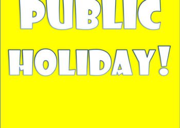 PUBLIC HOLIDAYS ON SEPTEMBER 16 & 19, 2017