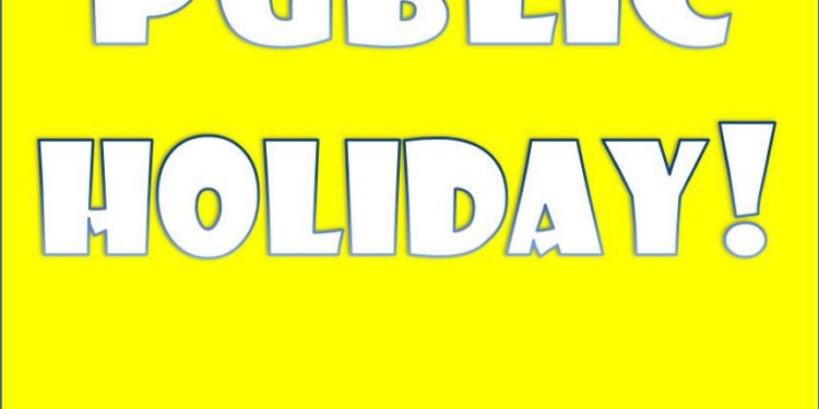 PUBLIC HOLIDAYS ON SEPTEMBER 16 & 19, 2017