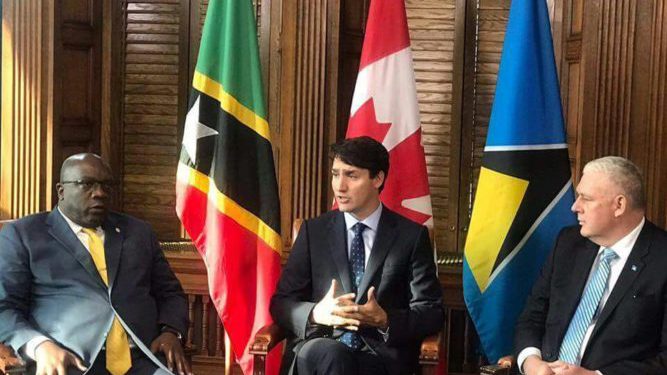 PM HARRIS, AS PART OF OECS MONETARY COUNCIL DELEGATION, MEETS WITH CANADA’S PRIME MINISTER  