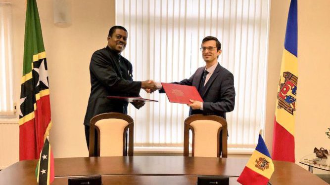 ST. KITTS AND NEVIS AND MOLDOVA ESTABLISH DIPLOMATIC RELATIONS