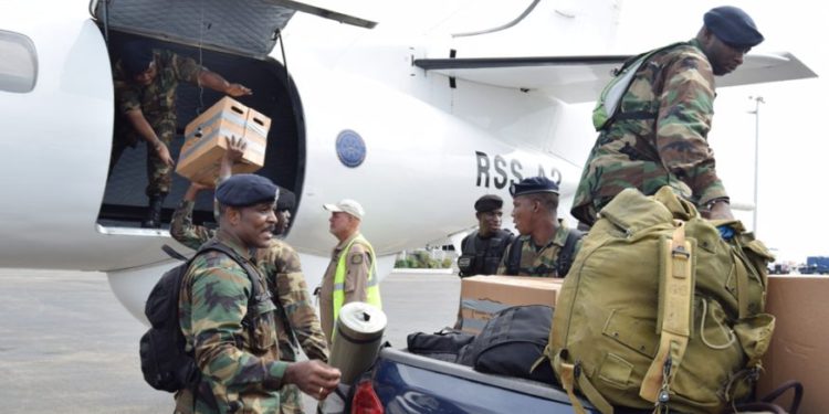 ST. KITTS-NEVIS POLICE DEPLOYED IN DOMINICA EAGER TO CONNECT WITH FAMILY MEMBERS