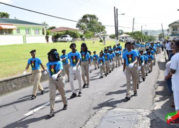 SPLENDID DISPLAY OF YOUTH IN INDEPENDENCE PARADE WOWS RESIDENTS AND DIGNITARIES