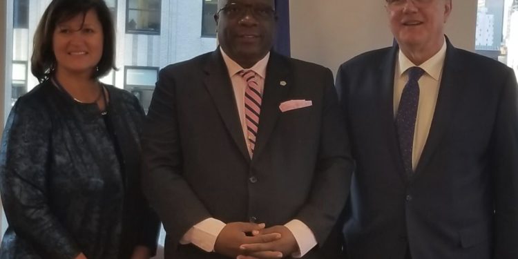 PM HARRIS IN NYC, WHERE CARICOM-UN EVENT BEING HELD AND THE EU ANNOUNCED THE FORMALIZATION OF GEOTHERMAL FUNDING FOR SKN