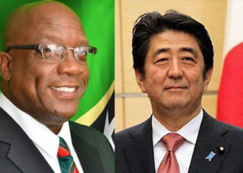 PM HARRIS LOOKS FORWARD TO WORKING CLOSER WITH JAPANESE PRIME MINISTER SHINZO ABE FOLLOWING HIS RE-ELECTION