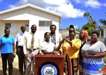 PAMELLA CORNELIUS RECEIVES KEYS TO NEWLY RENOVATED HOUSE