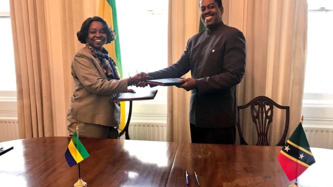 ST. KITTS & NEVIS AND GABONESE REPUBLIC ESTABLISH DIPLOMATIC RELATIONS