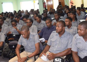 POLICE OFFICERS THANKED FOR SERVICE AND ENCOURAGED TO GEAR UP FOR CHALLENGES OF 2018