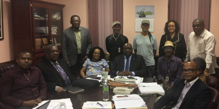 PM HARRIS AND CABINET MEET WITH SOUTH FRIARS BEACH BAR OPERATORS