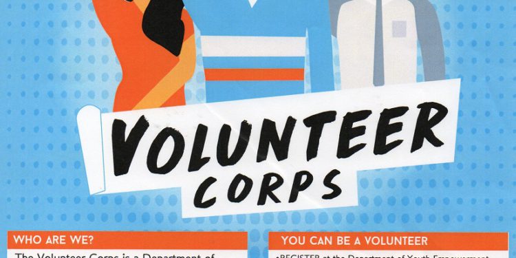 YOUTH DEPARTMENT CALLS FOR GROUPS/AGENCIES TO REGISTER PROJECTS TO RECEIVE VOLUNTEERS