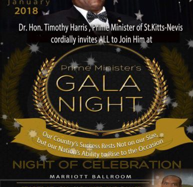 PM HARRIS CORDIALLY INVITES YOU TO JOIN HIM AT SATURDAY’S GALA FEATURING SPECIAL GUEST SPEAKER DR. ANDY J. REDMOND