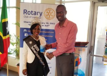 Reigning National Carnival Queen Visits Rotary Club of Liamuiga