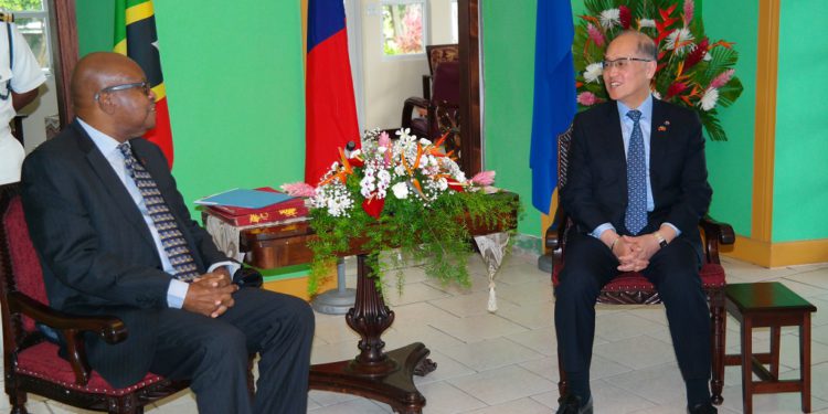 REPUBLIC OF CHINA (TAIWAN) FOREIGN MINISTER PAYS COURTESY CALL ON ST. KITTS-NEVIS’ GOVERNOR-GENERAL