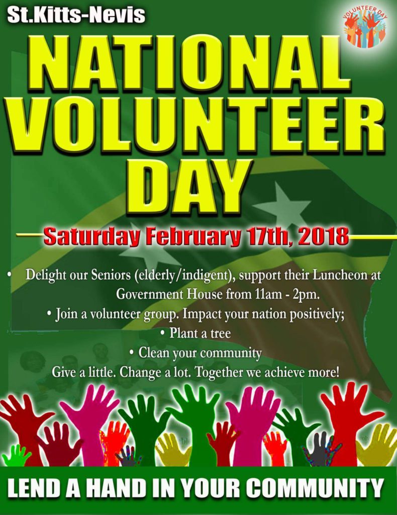 CITIZENS AND RESIDENTS URGED TO GIVE A LITTLE FOR THE FIRST EVER NATIONAL VOLUNTEER DAY