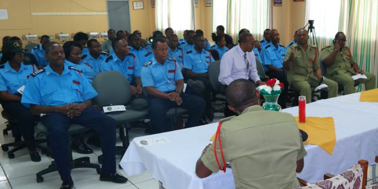 FIRE AND RESCUE OFFICERS PARTICIPATE IN ROAD TRAFFIC COLLISION TRAINING COURSE
